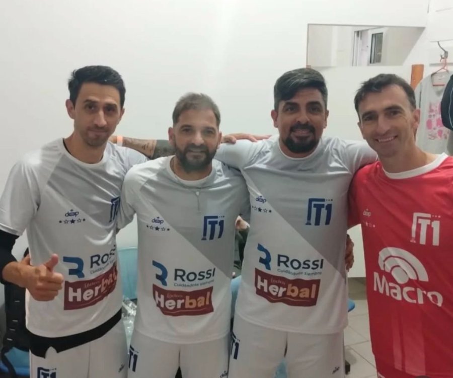 EX CREMOSOS.&nbsp; Nico Castro, el P&aacute;jaro Marclay, Franco Mendoza y el Chelo Barovero, todos con pasado en Atl&eacute;tico de Rafaela.
