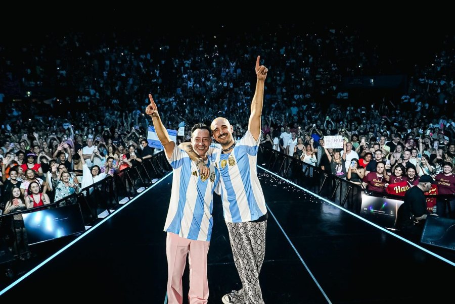 DOS ESTRELLAS. Abel Pintos y Luciano Pereyra hicieron historia en el Luna Park y ahora salen de gira por el interior.