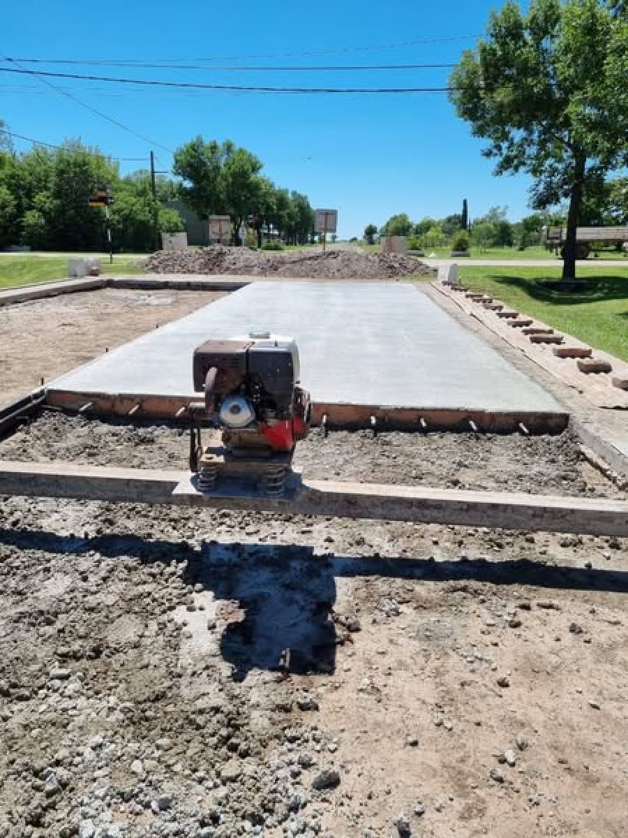 La obra iniciada en estos días