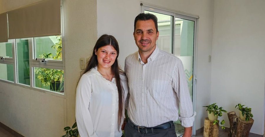 Cecilia Rodríguez y Mauro Gilabert.