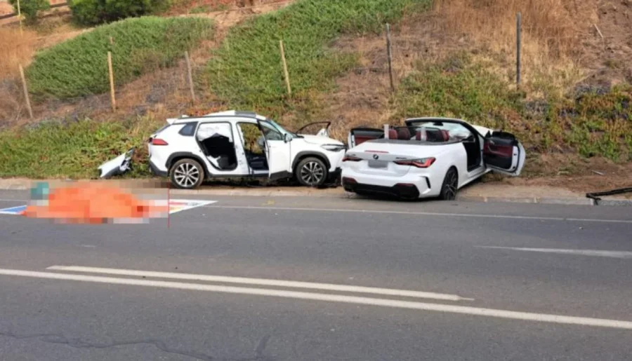 Así quedaron los autos luego del choque.