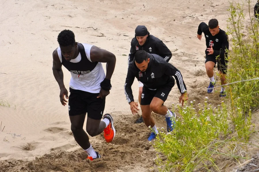 Riestra está realizando la pretemporada en Pinamar.