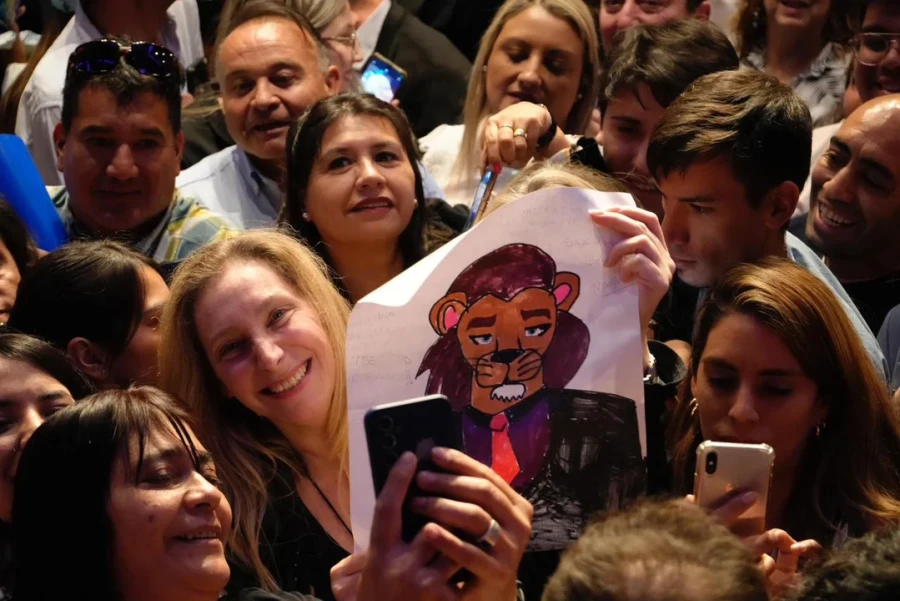 Karina Milei en la presentación de La Libertad Avanza en Neuquén.