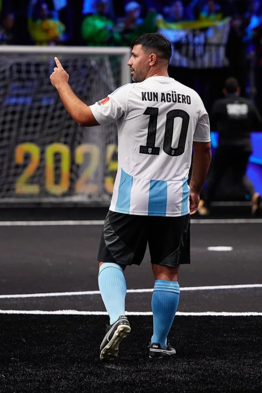 Sergio Agüero, jugador de la Selección argentina de la Kings League.