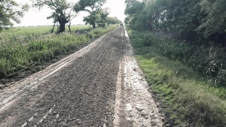 Uno de los caminos intervenidos.