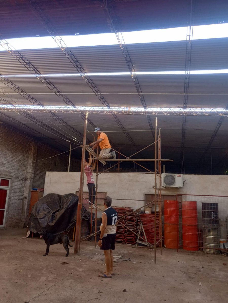 Fue iniciada la obra en el galpón del Club.