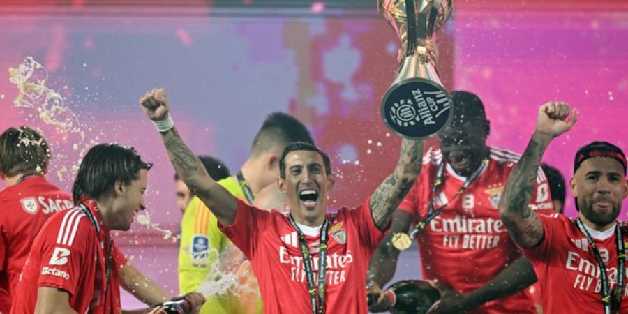 ÁNGEL DI MARÍA Y NICOLÁS OTAMENDI, CAMPEONES CON BENFICA