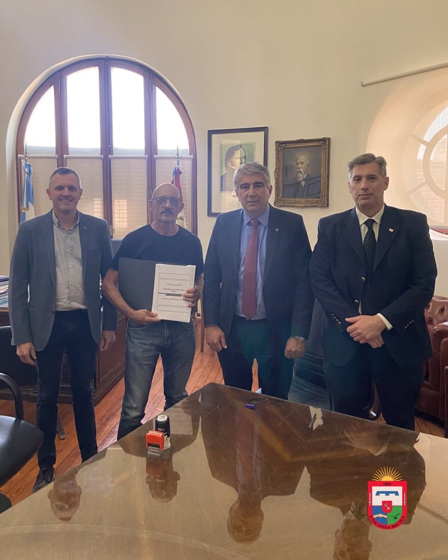 Un instante del acto realizado en Santa Fe.