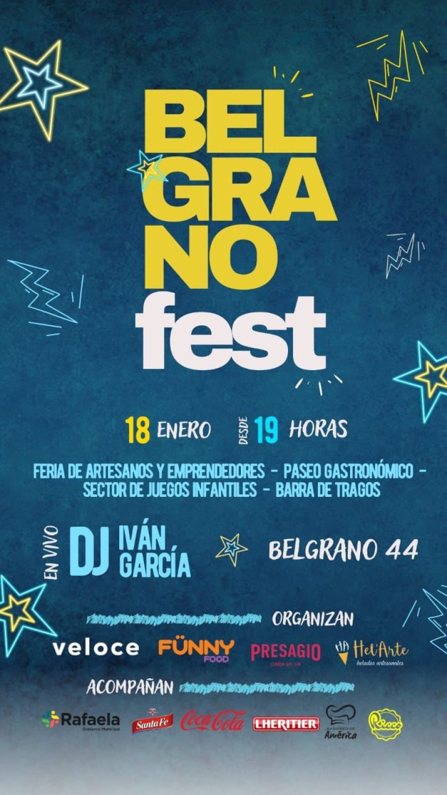 Por ahora se realiza Belgrano Fest.