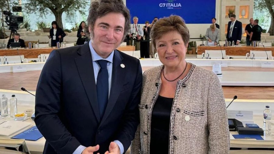 ACUERDO. Tras reunirse con Milei, Georgieva anunció que un equipo del FMI viajará a Buenos Aires.