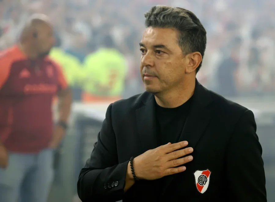 El director técnico de River, Marcelo Gallardo.