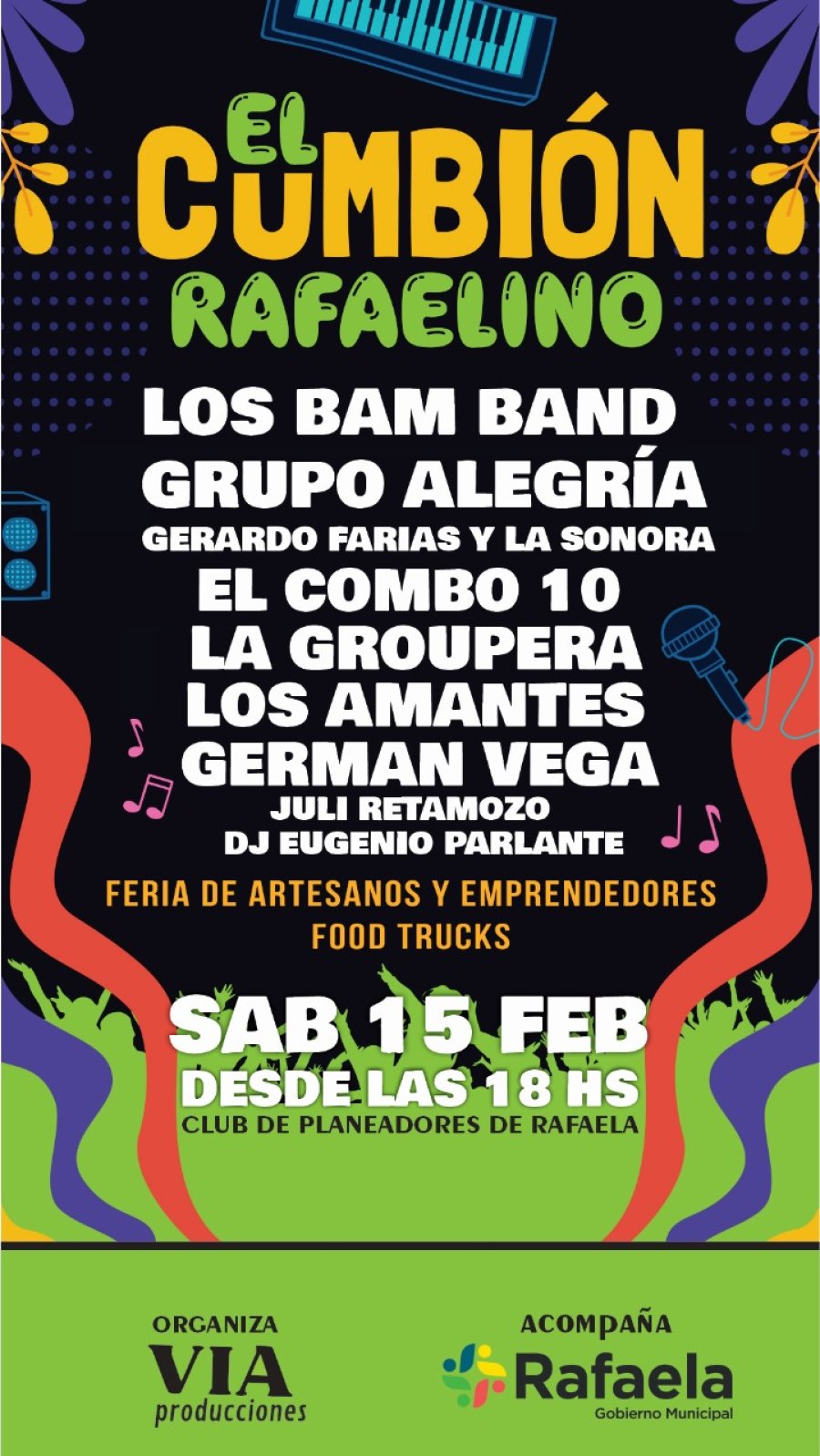 El cumbi&oacute;n rafaelino, uno de los eventos del verano.