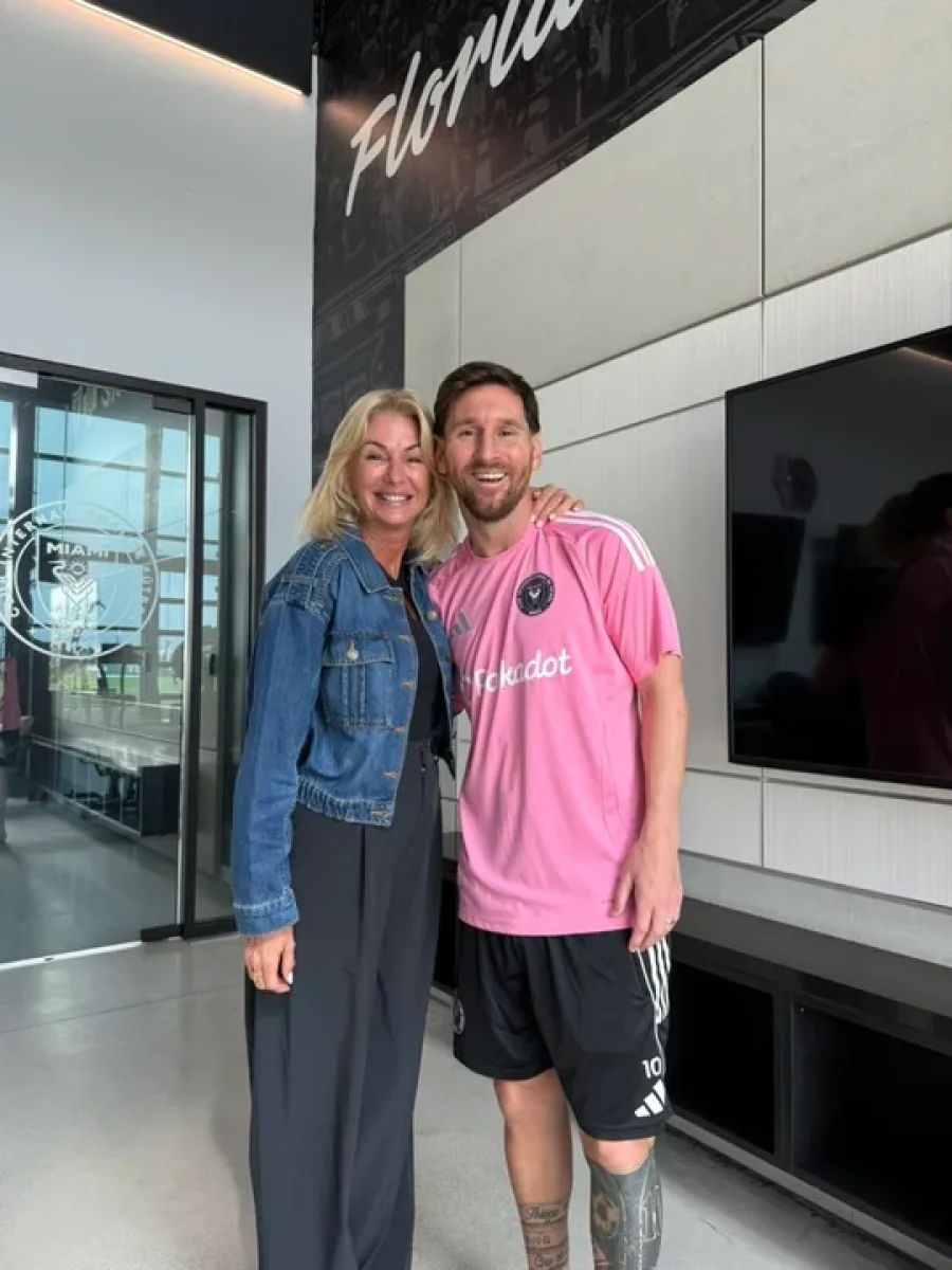 Yanina Latorre y Leo Messi