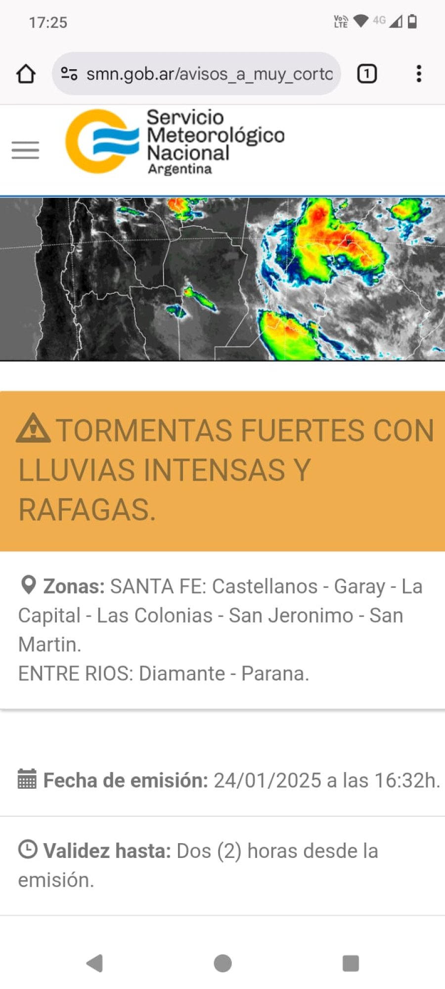 PRECIPITACIONES. Luego de las lluvias del jueves, este viernes podr&iacute;an retornar las tormentas a nuestra ciudad.