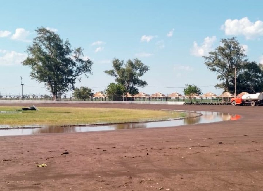 El circuito "Juan F. B. Basso" se vio afectado por las &uacute;ltimas lluvias.