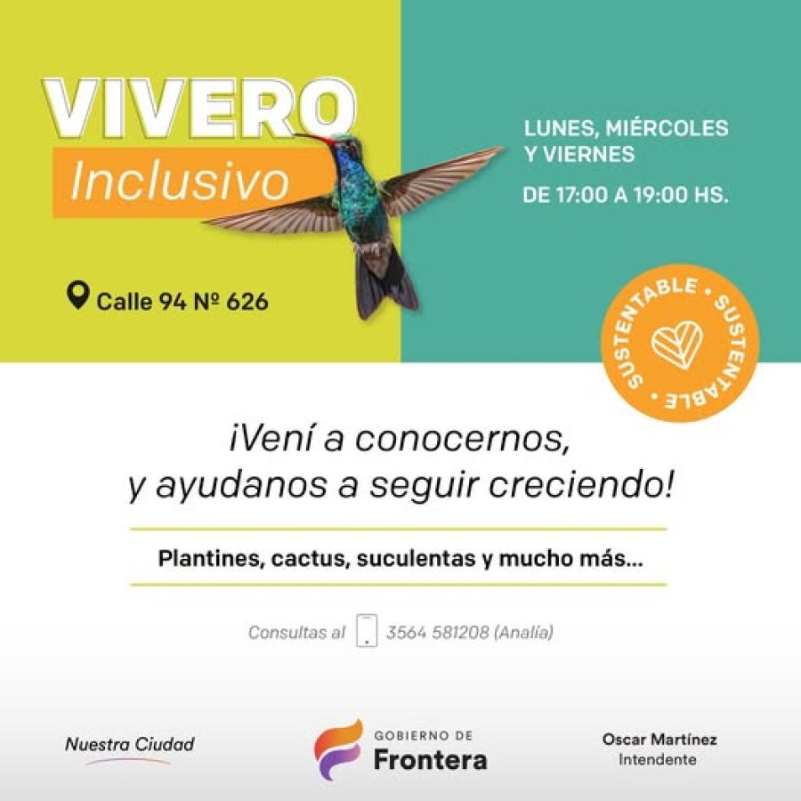 Anuncio del nuevo horario.