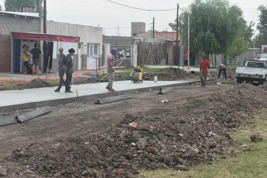 Uno de los tramos de la obra en ejecución.
