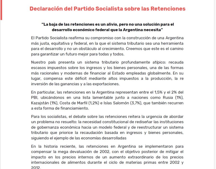 El PS cuestion&oacute; al Ministerio de Econom&iacute;a de la Naci&oacute;n.