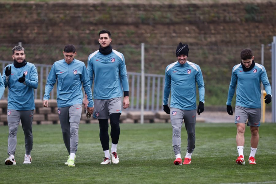 La banda argentina del Atlético. Sólo falta Giuliano.