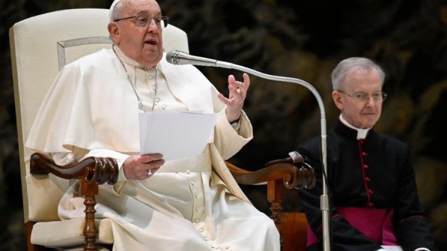 El Santo Padre en la audiencia general.