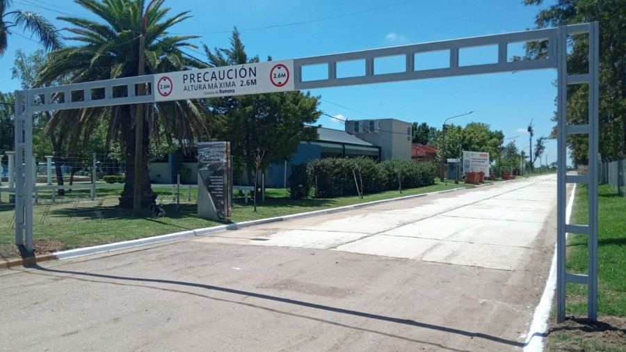 PAVIMENTO. As&iacute; luce la obra concluida recientemente.