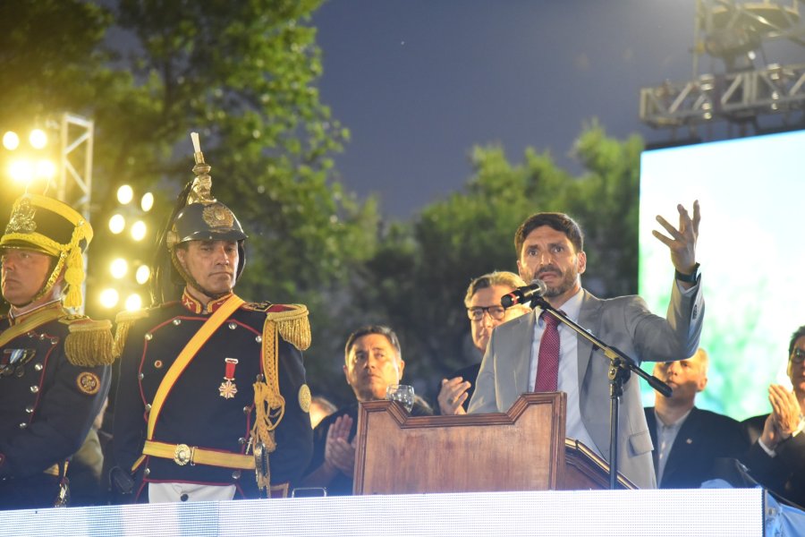 Pullaro en el acto conmemorativo de los 212 a&ntilde;os del Combate de San Lorenzo.