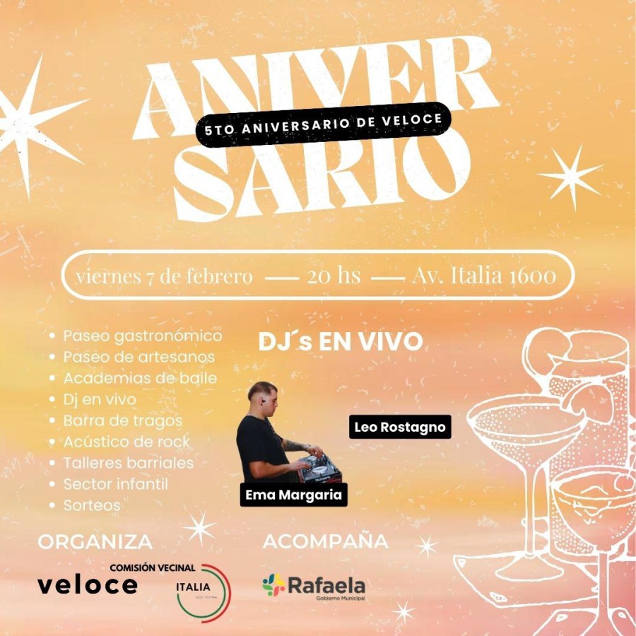 El evento se encuentra organizado por Punto Italia Norte y Veloce.