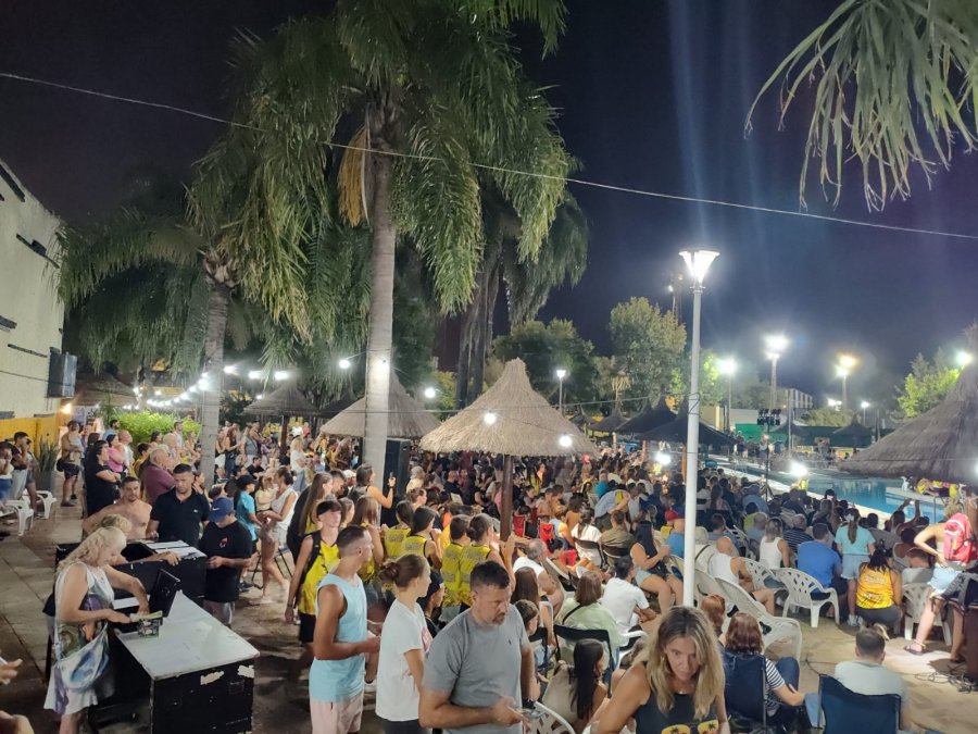 As&iacute; luci&oacute; el balneario, absolutamente colmado.