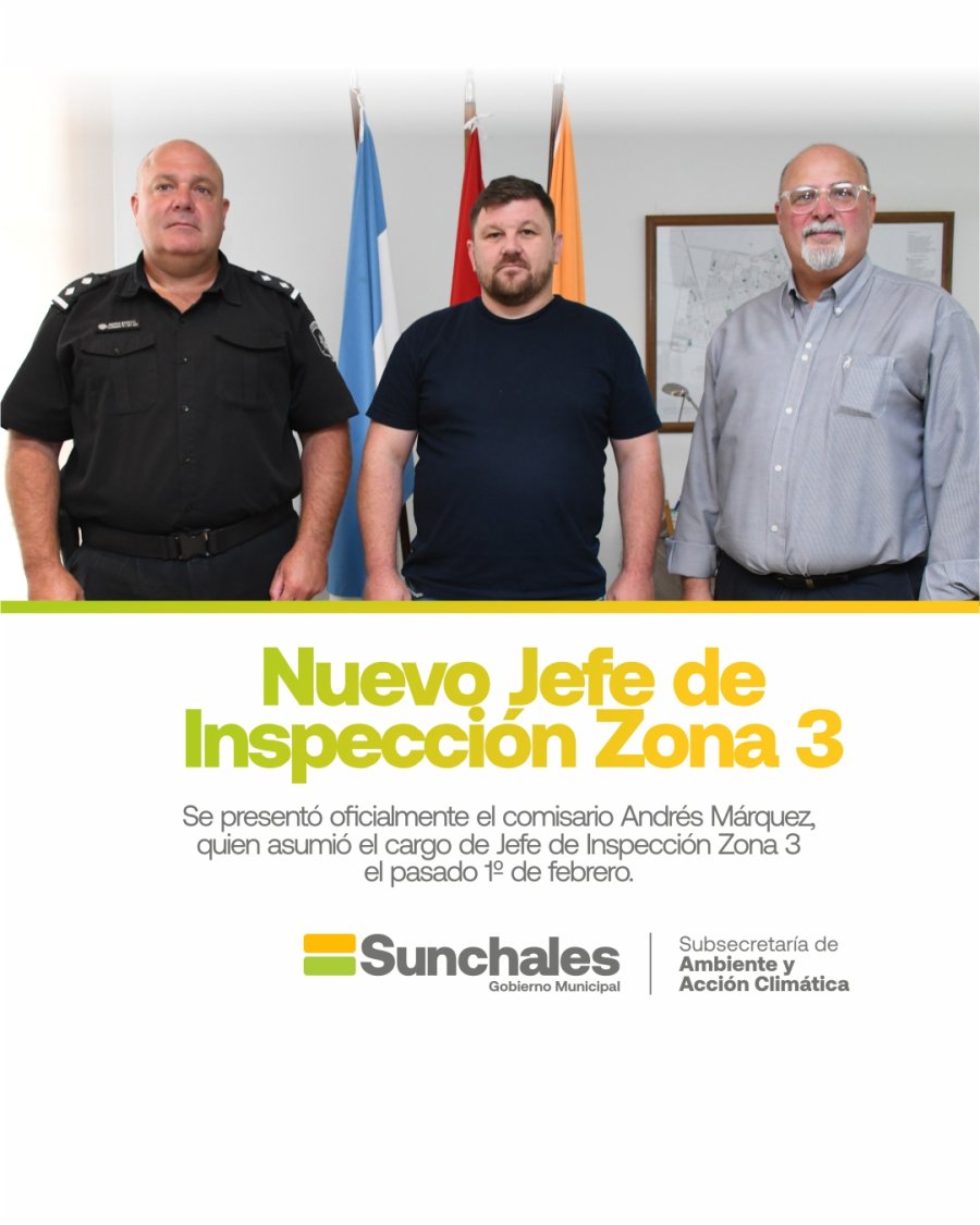 Andrés Márquez, Pablo Pinotti y Fabián Bongiovanni.