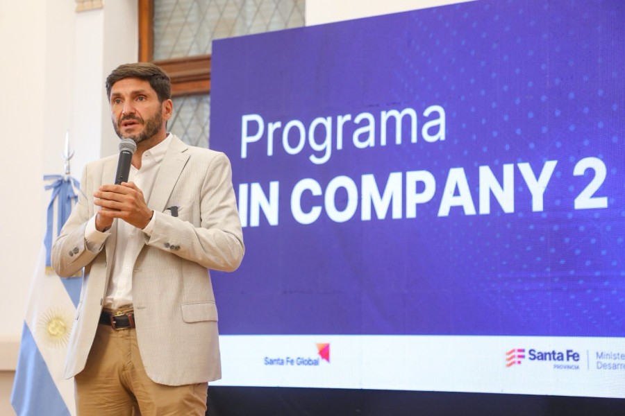 El gobernador present&oacute; In Company 2, la segunda convocatoria del programa destinado a apoyar a pymes santafesinas que buscan exportar.