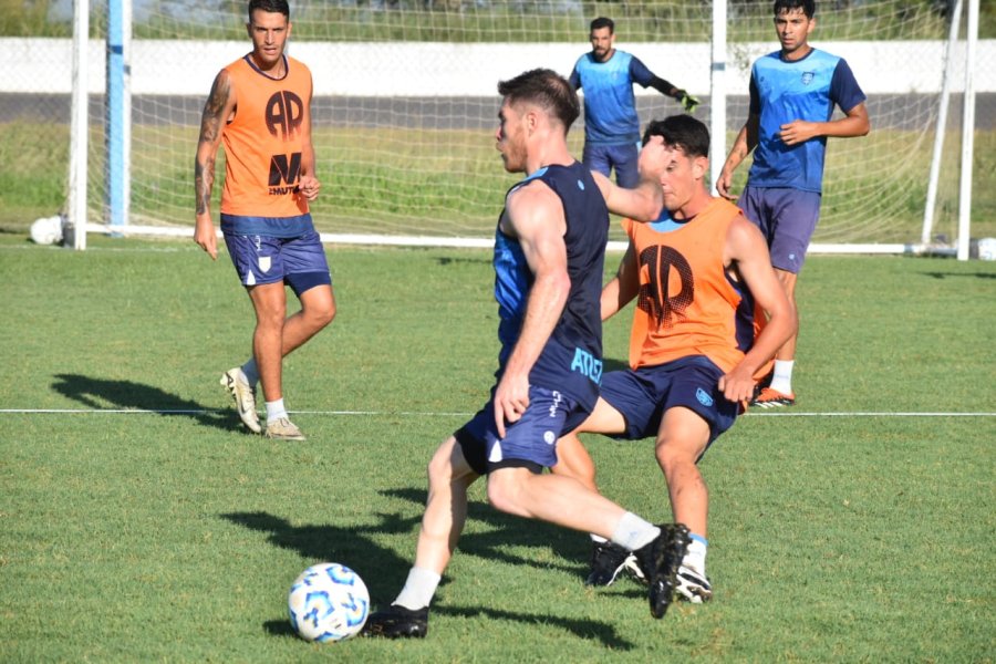 ENTRENANDO. Facundo Soloa en una de las prácticas.