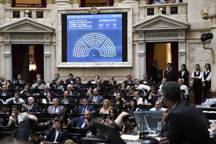 SESIÓN. Tras seis horas de debate, Diputados logró aprobar el proyecto del Gobierno.