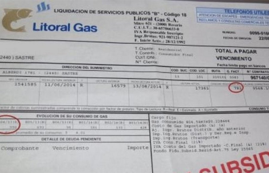 LITORAL GAS. Pidió actualizar sus tarifas desde marzo.