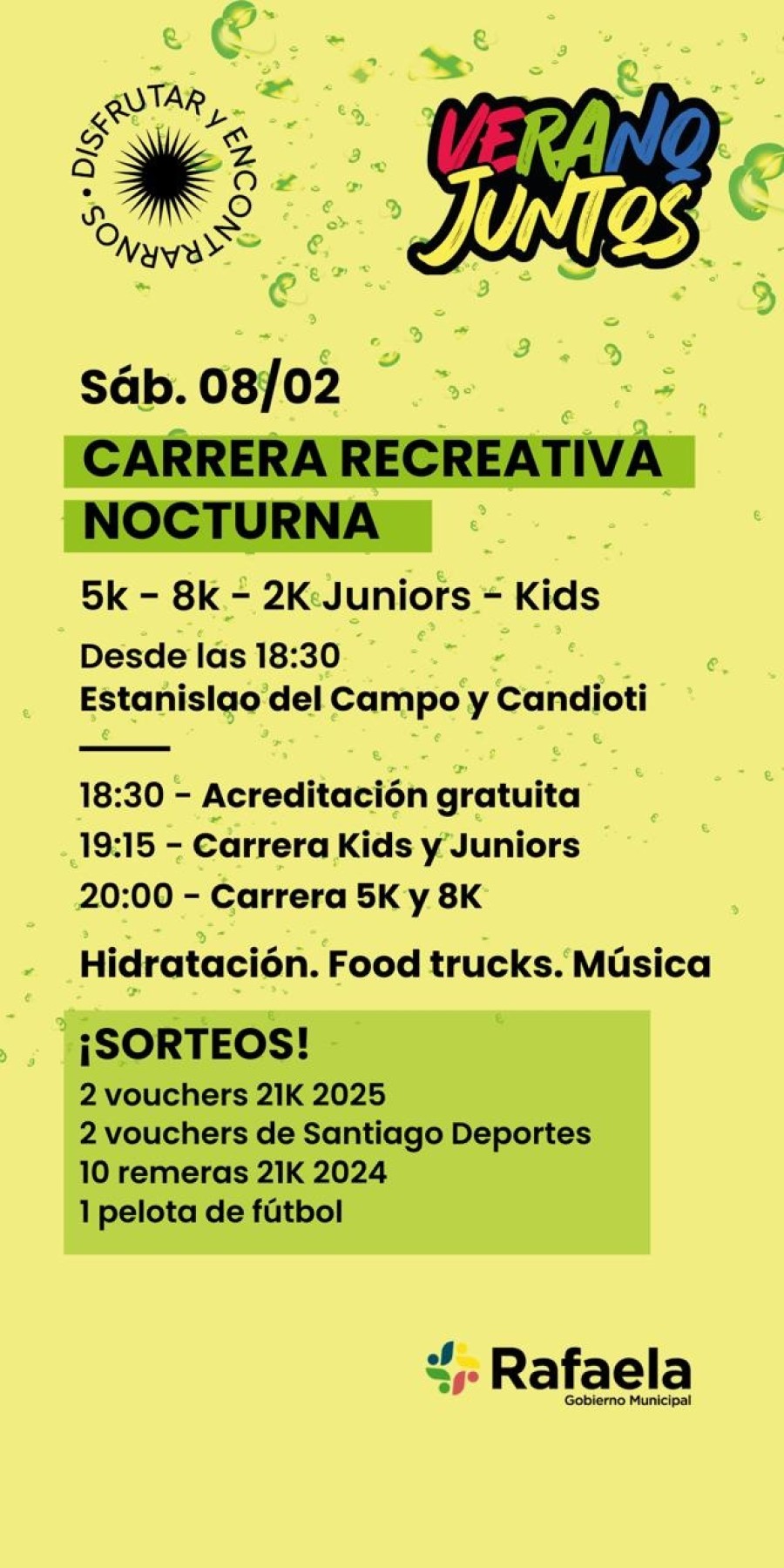 la carrera estar&aacute; complementada con puestos para hidrataci&oacute;n, food trucks y m&uacute;sica.