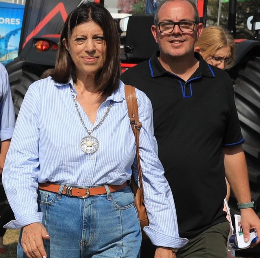 Alejandro Ambort junto a la referente del socialismo santafesino, Clara Garc&iacute;a.