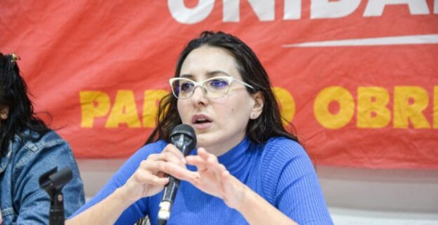 Carla Deiana, candidata a concejal en Rosario y a convencional constituyente por la lista de Distrito &uacute;nico por el Frente de Izquierda. (FOTO FI)