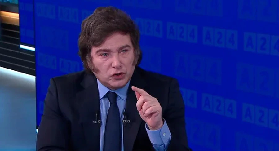 Milei brindó una entrevista televisiva.