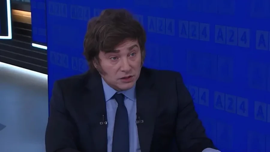 Javier Milei en A24.