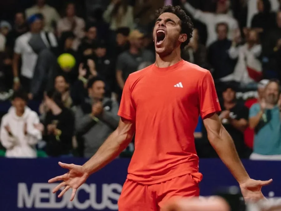 El festejo de Francisco Cerúndolo. Foto Prensa Argentina Open