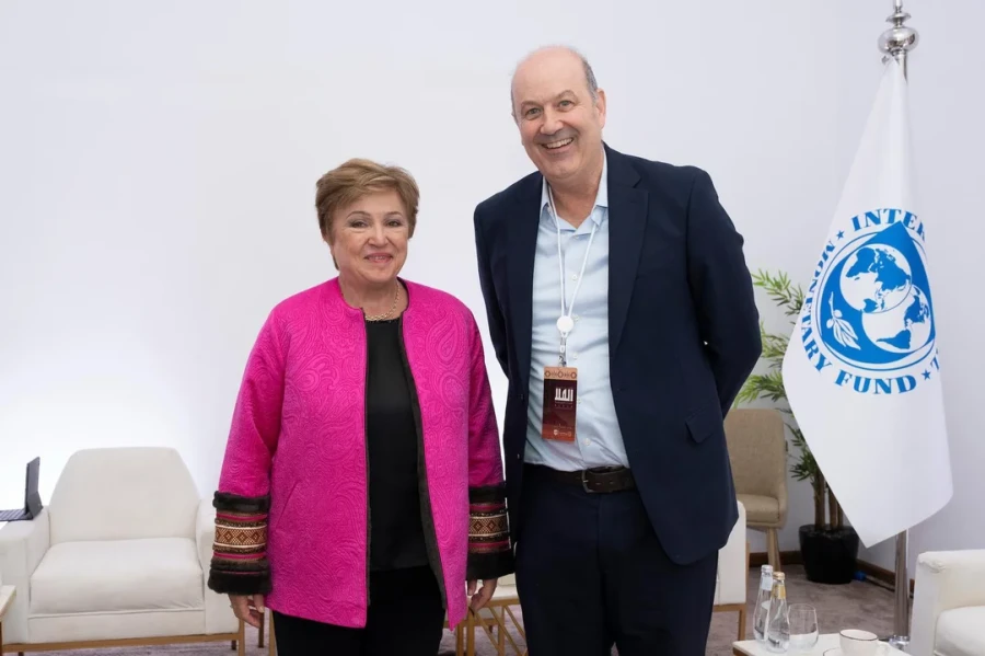 Federico Sturzenegger y Kristalina Georgieva mantuvieron una reunión en Arabia Saudita.