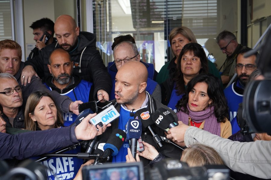 DISCONFORME. "No responde a las necesidades de los trabajadores", destac&oacute; Rodrigo Alonso, secretario general de AMSAFE sobre la propuesta salarial del gobierno.