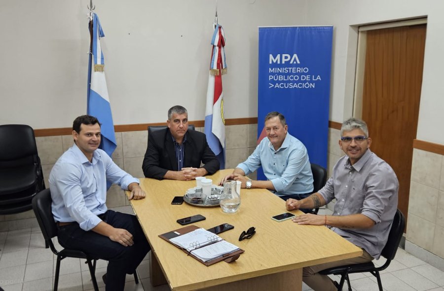 La reunión fue en el Salón de Usos Múltiples (SUM) de la Fiscalía Regional 5 Rafaela.