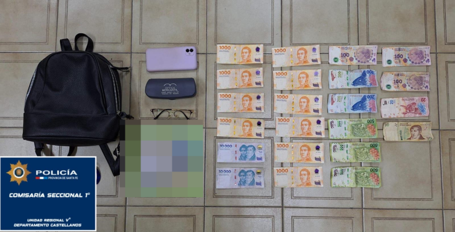 Lo robado por el joven en la vivienda de Villa Rosas y recuperado al ser detenido en barrio Italia.