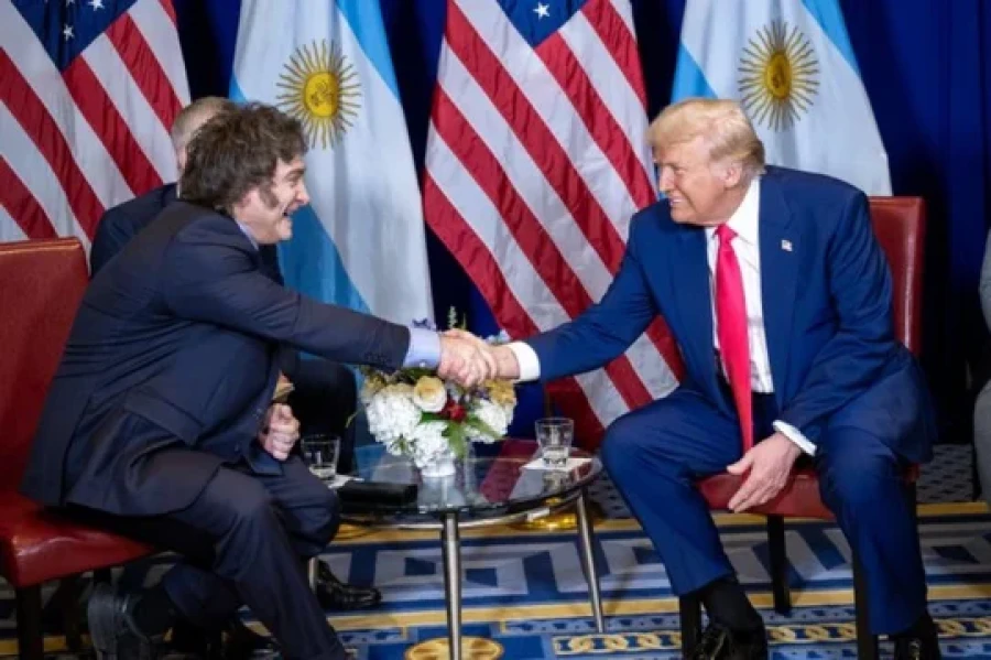 Milei y Trump, juntos.