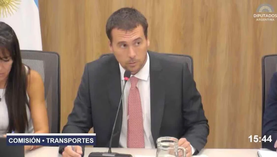 El funcionarios de puertos, I&ntilde;aki Miguel Arreseygor, en su vista a la comisi&oacute;n de Transportes en la C&aacute;mara de Diputados.