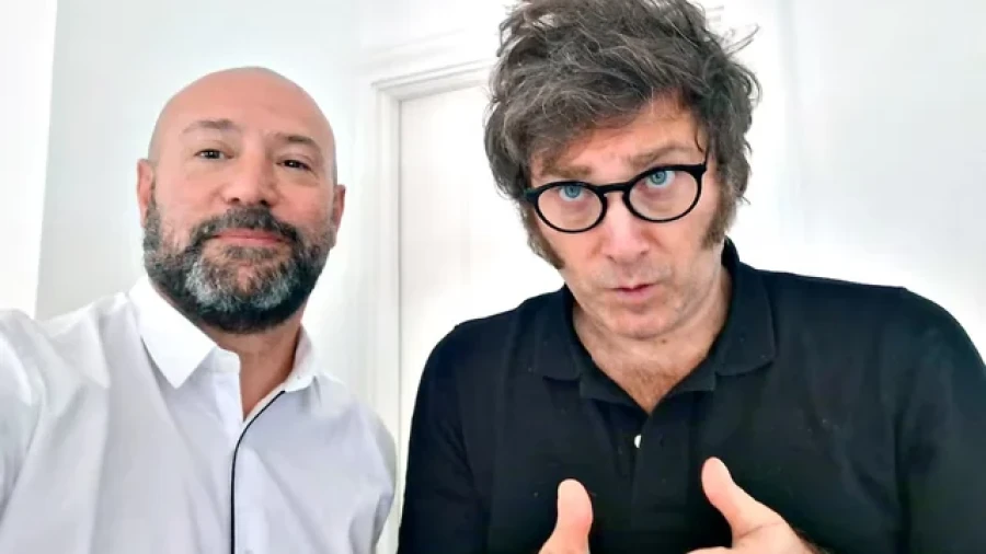 Diego Spagnuolo y Javier Milei.