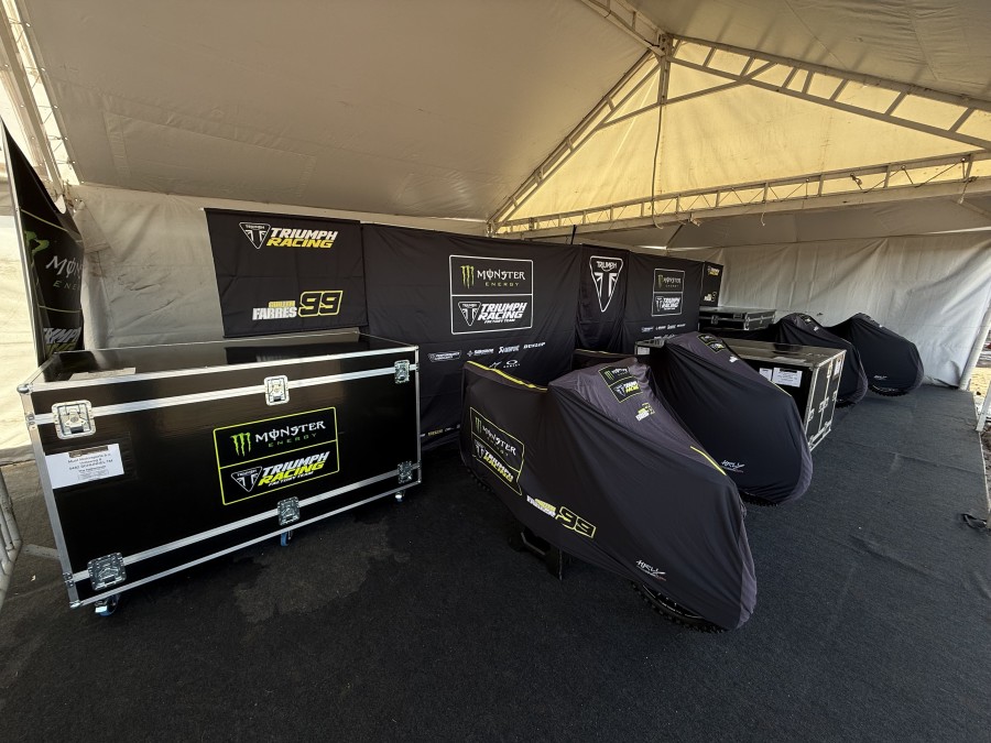 Los contenedores de los equipos ya se instalaron en el paddock del Infinito Race Track.