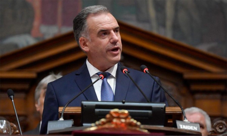 PRIMER DISCURSO. Yamandú Orsi juró ante la Asamblea General y es el nuevo presidente de Uruguay.