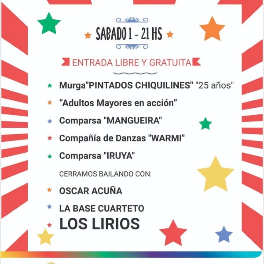 El programa para esta noche.