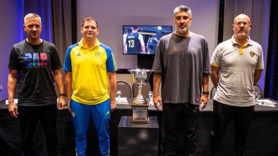 ENTRENADORES. Sebasti&aacute;n Gonz&aacute;lez, Gonzalo P&eacute;rez, Lucas Victoriano y Diego Vadell.